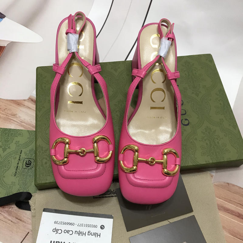 Giày gót vuông Gucci Horsebit Xuân / Hè 2021 trả khách size 36