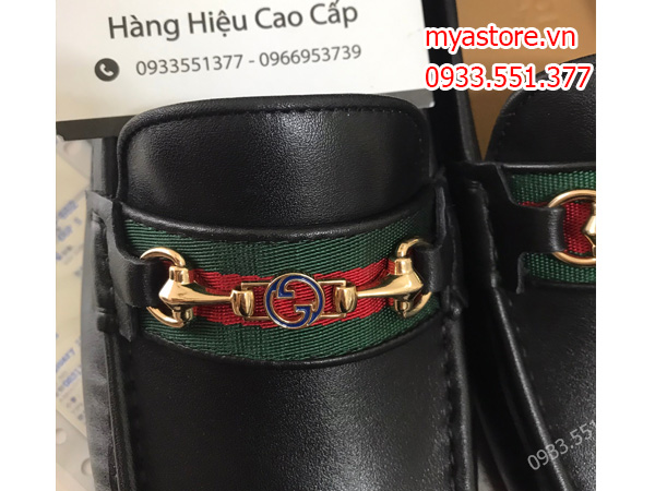 Giày mọi Gucci nam màu đen trả khách