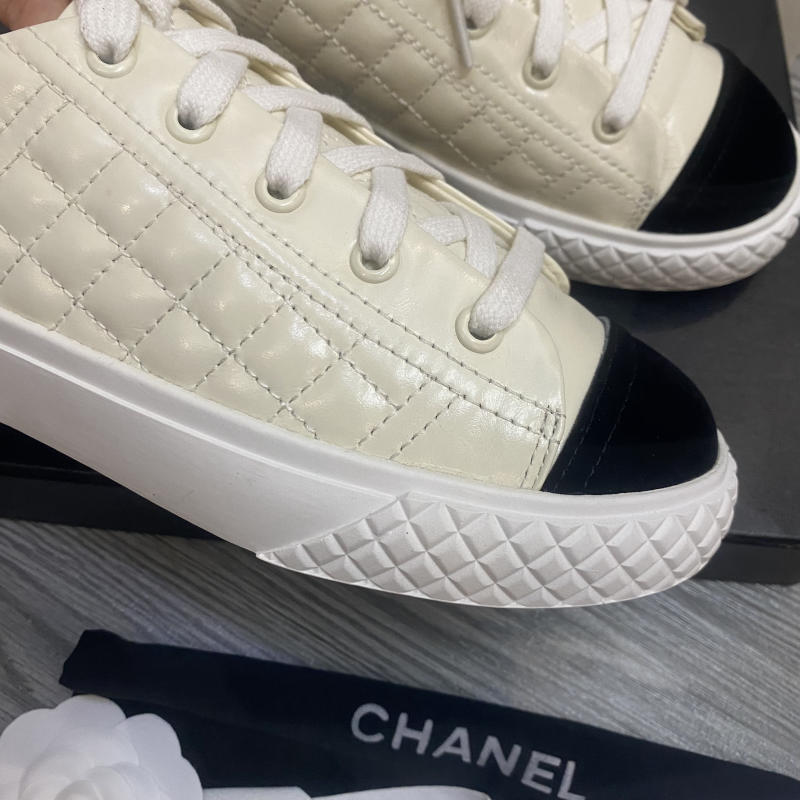 Giày nữ Chanel Plaid Velcro Sneakers siêu cấp về trả khách