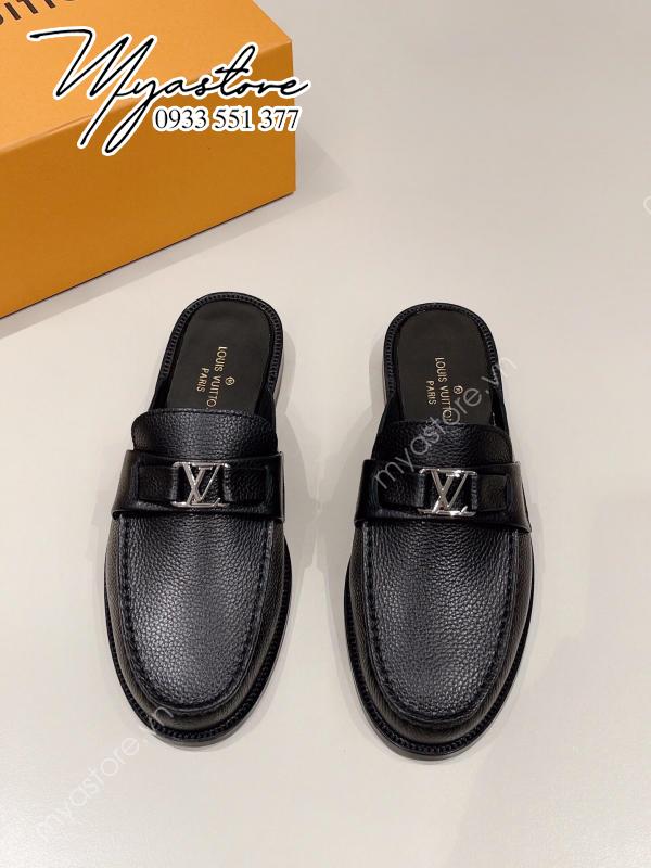 Giày nam Louis Vuitton Logo đen siêu cấp like auth 99% - DUONG STORE