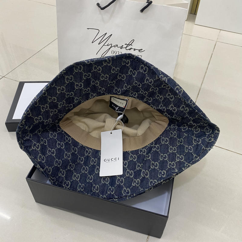 Nón Gucci nữ màu xanh