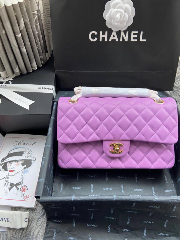 Túi Chanel Classic Cf 1112 like auth màu tím 