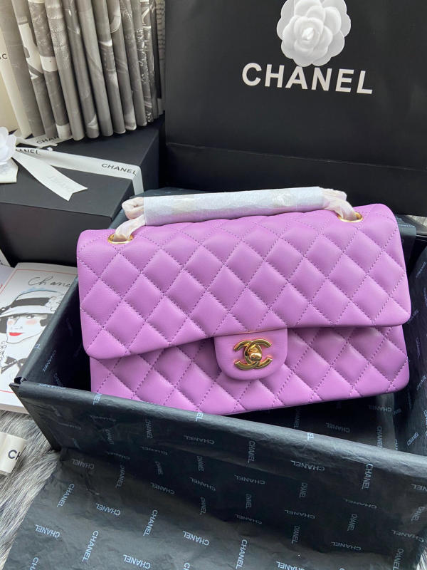 Túi Chanel Classic Cf 1112 like auth màu tím 