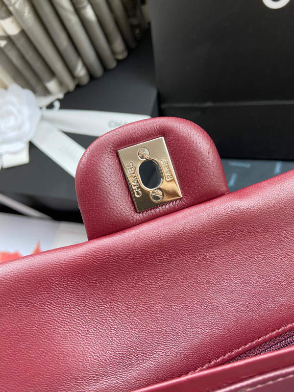 Túi Chanel Classic Cf 1112 like auth màu đỏ 