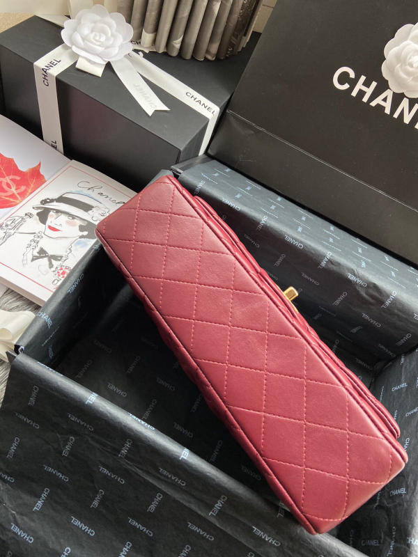 Túi Chanel Classic Cf 1112 like auth màu đỏ đô