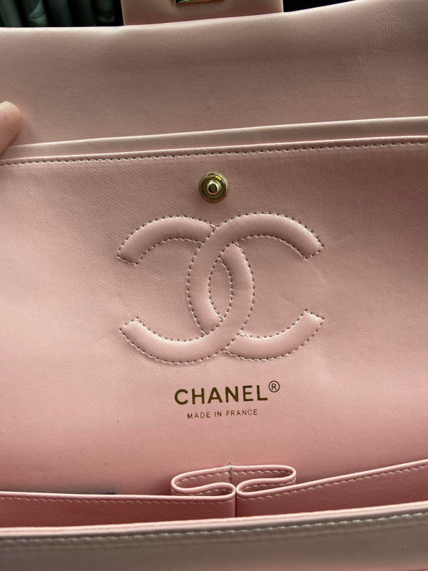 Túi Chanel Classic Cf 1112 like auth màu hồng phấn