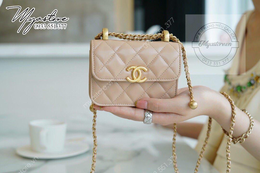 Túi Chanel mini siêu cấp màu nude