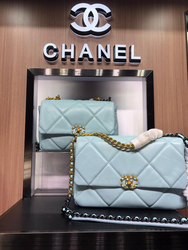 Túi Chanel Neimai Hardware Chanel Thu Đông 19Bag like auth màu xanh ngọc