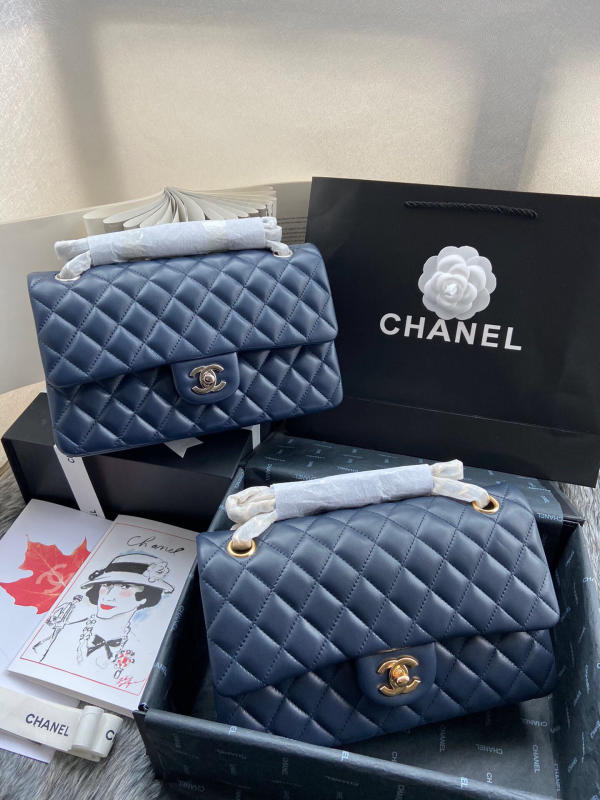 Túi Chanel Classic Cf 1112 like auth màu xanh nhớt 