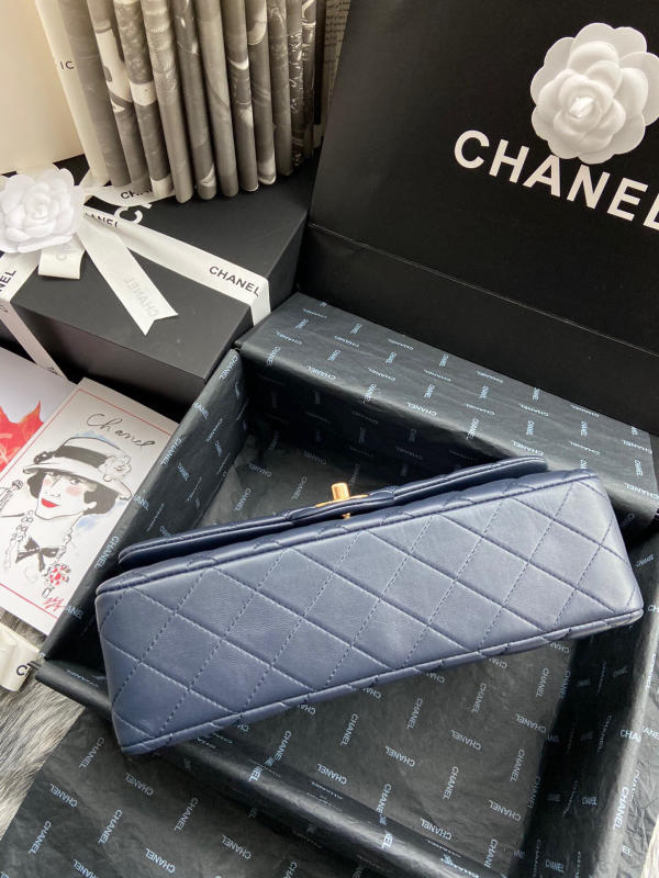 Túi Chanel Classic Cf 1112 like auth màu xanh nhớt 