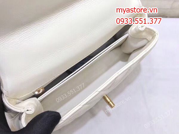 Túi chanel nữ màu trắng sữa siêu cấp size 23cm và 28cm