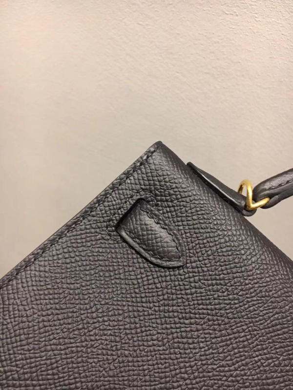 Túi Hermes Epsom Mini Kelly Size 19cm màu đen