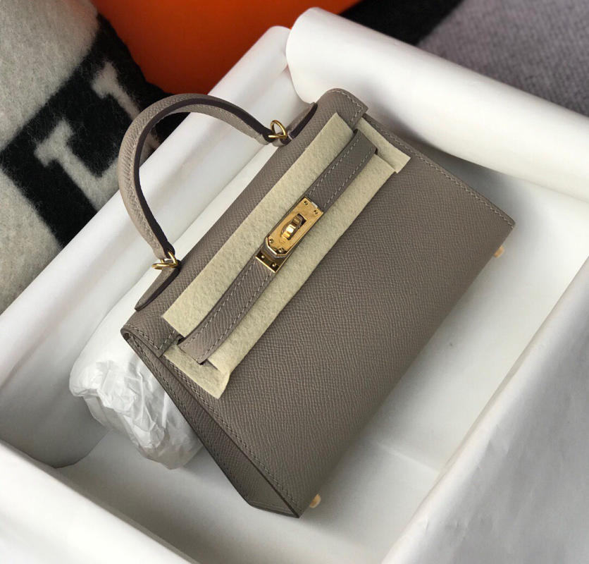 Túi Hermes kelly mini da bò 