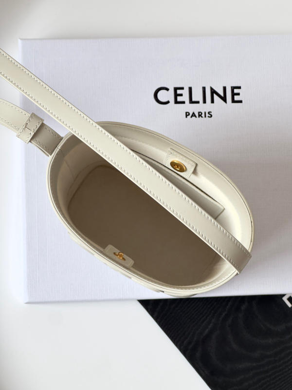 Túi xách Celine mini BUCKET CUIR trắng siêu cấp 1:1