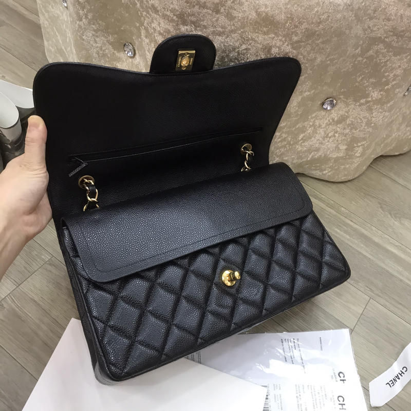 Túi xách Chanel Classic like auth size 30 màu đen