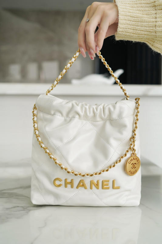 Túi xách Chanel mini 23S màu trắng siêu cấp 1:1 