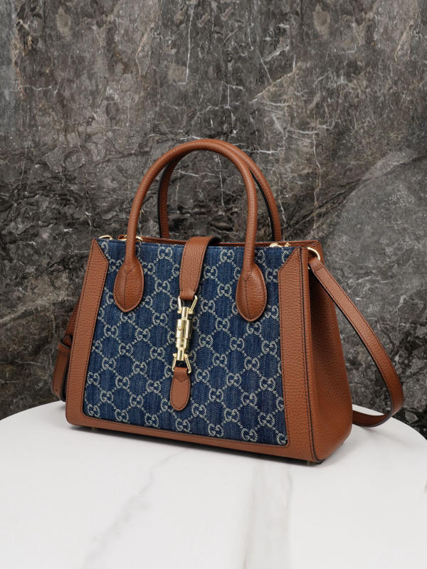 Túi xách Gucci Tote 𝐉𝐚𝐜𝐤𝐢𝐞 𝟏𝟗𝟔𝟏 Black cổ điển siêu cấp 1:1