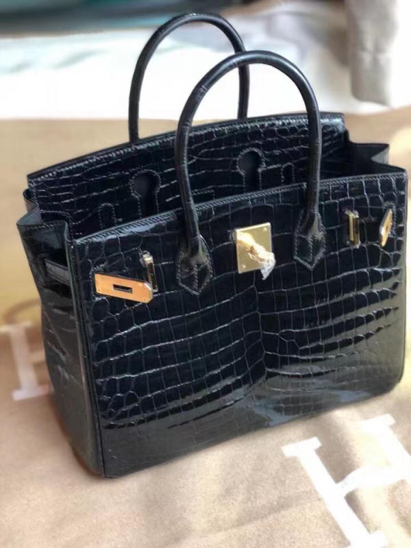 Túi xách Hermes Birkin da cá sấu nguyên bản Handmade likeauth bảo hành 2 năm