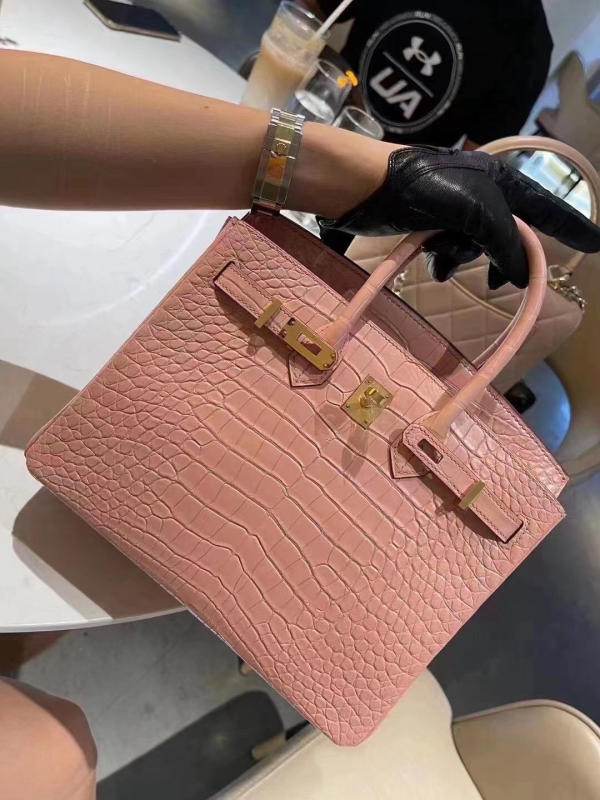 Túi xách Hermes Birkin da cá sấu nguyên bản Handmade likeauth bảo hành 2 năm