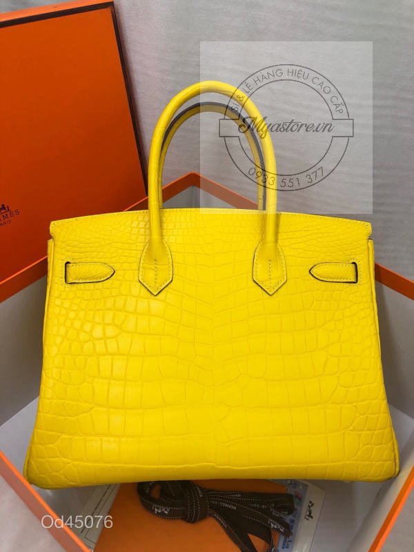 Túi xách Hermes Birkin da cá sấu nguyên bản Handmade likeauth bảo hành 2 năm