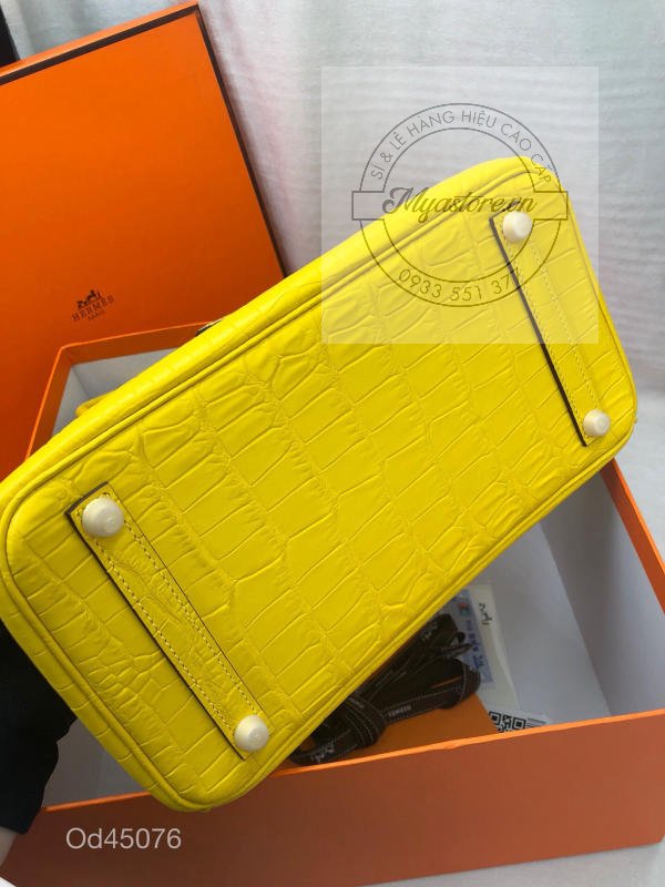 Túi xách Hermes Birkin da cá sấu nguyên bản Handmade likeauth bảo hành 2 năm