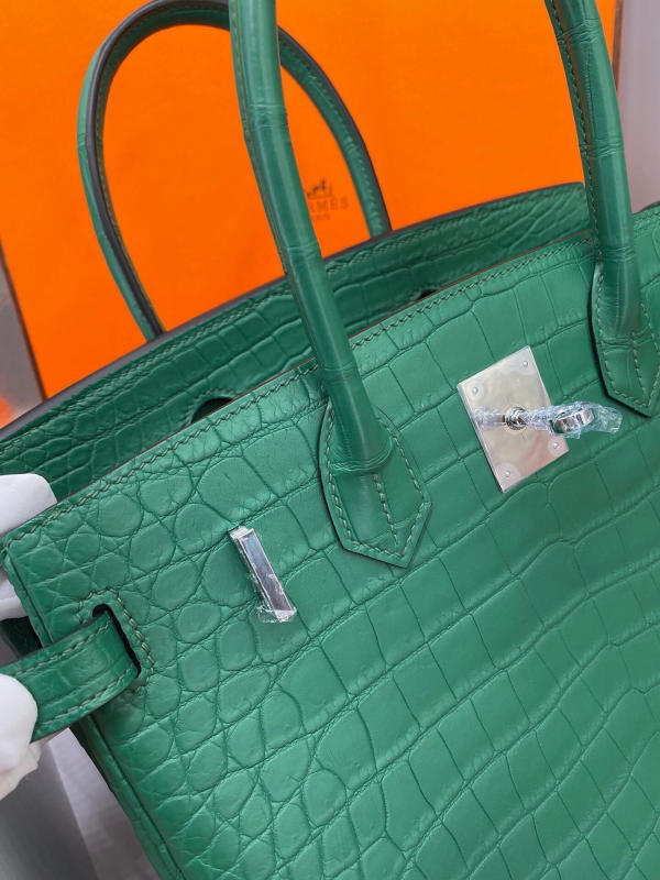 Túi xách Hermes Birkin da cá sấu nguyên bản Handmade likeauth bảo hành 2 năm