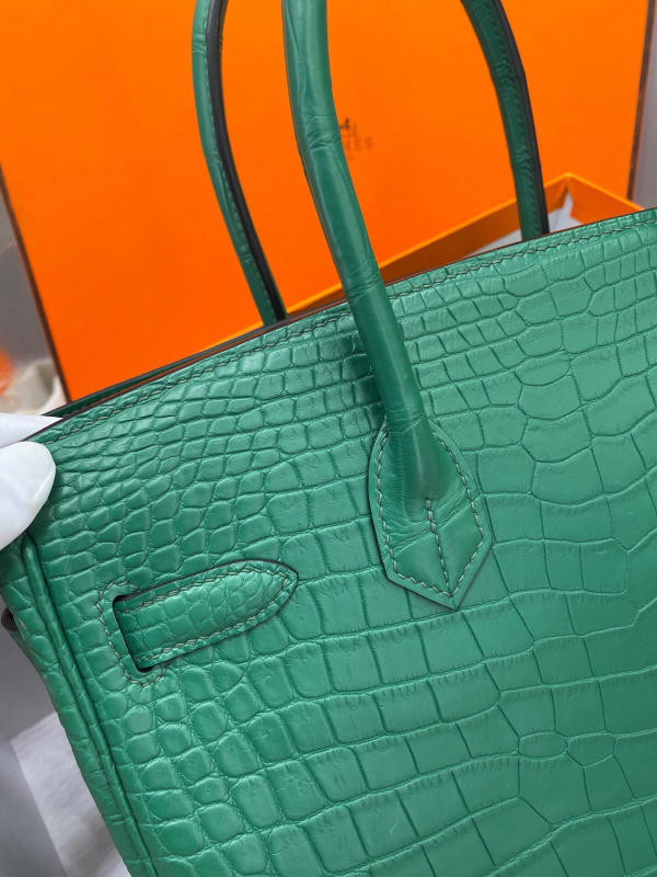 Túi xách Hermes Birkin da cá sấu nguyên bản Handmade likeauth bảo hành 2 năm