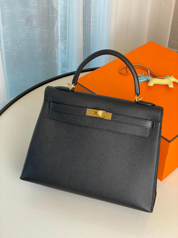 Túi xách Hermes Kelly 32 màu đen siêu cấp 1:1