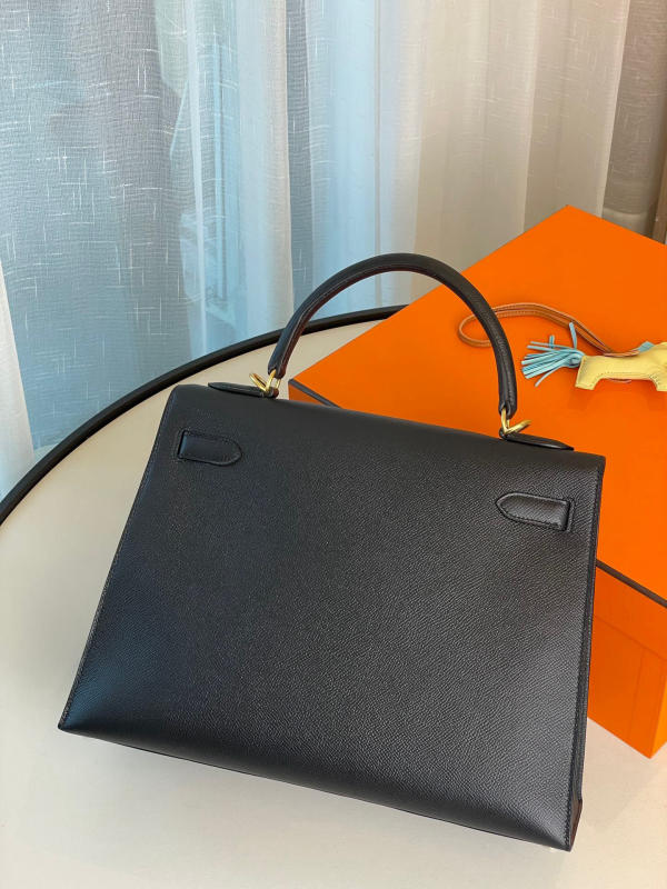 Túi xách Hermes Kelly 32 màu đen siêu cấp 1:1