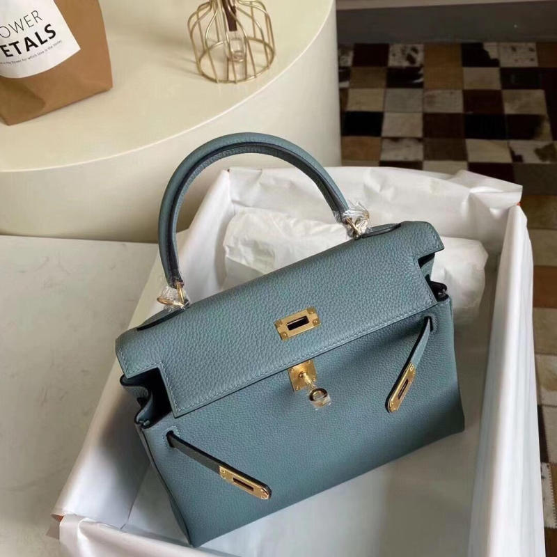 Túi xách HM Hermes Kelly 25cm nguyên bản khoá vàng