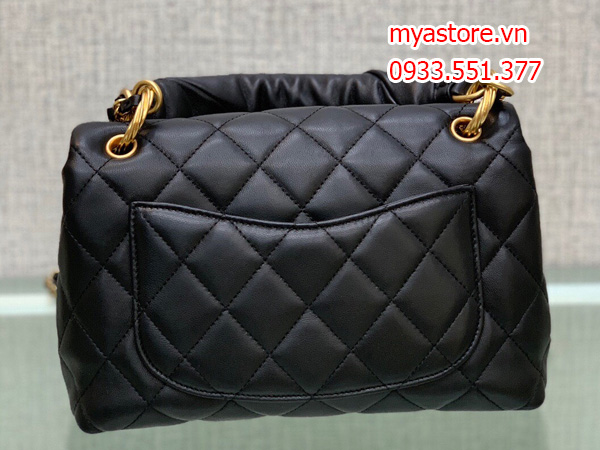 Túi xách nữ Chanel siêu cấp màu đen size 25cm