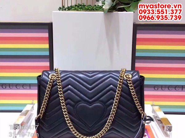 Túi xách nữ Gucci GG Marmont large shoulder size 31x19x7cm