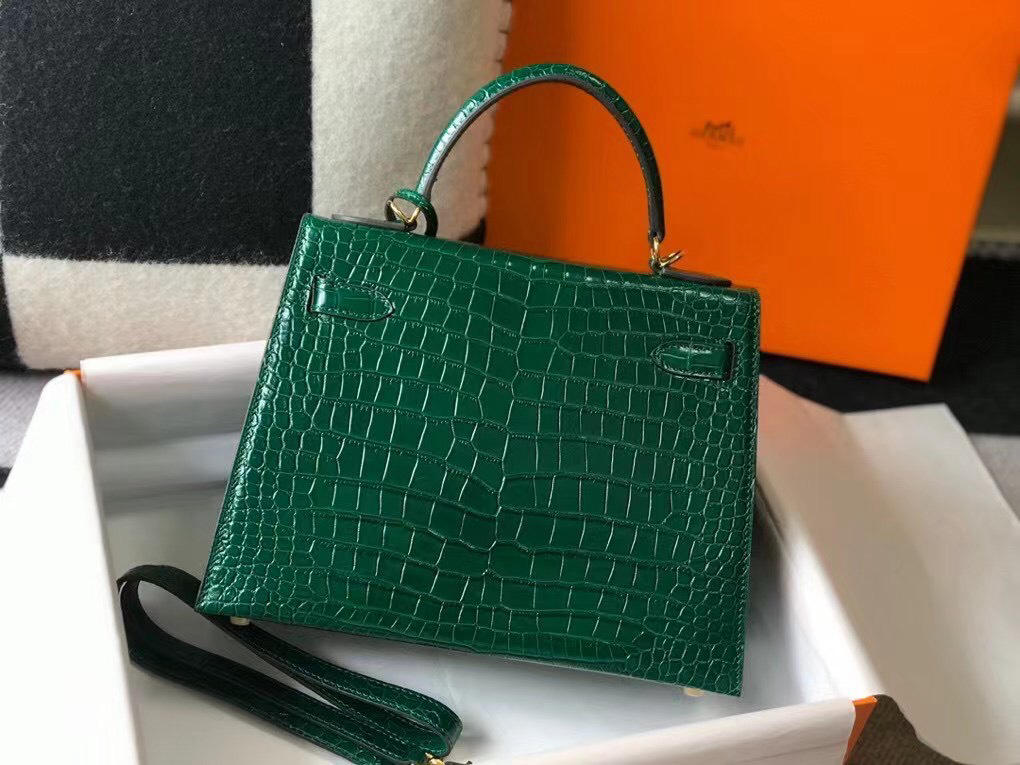 Túi xách nữ Hermes 𝑲𝒆𝒍𝒍𝒚 𝑪𝒐𝒑𝒚 𝑪𝒓𝒐𝒄𝒐𝒅𝒊𝒍𝒆 25cm may tay 50%