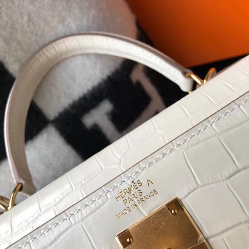 Túi xách nữ Hermes 𝑲𝒆𝒍𝒍𝒚 𝑪𝒐𝒑𝒚 𝑪𝒓𝒐𝒄𝒐𝒅𝒊𝒍𝒆 25cm may tay 50%