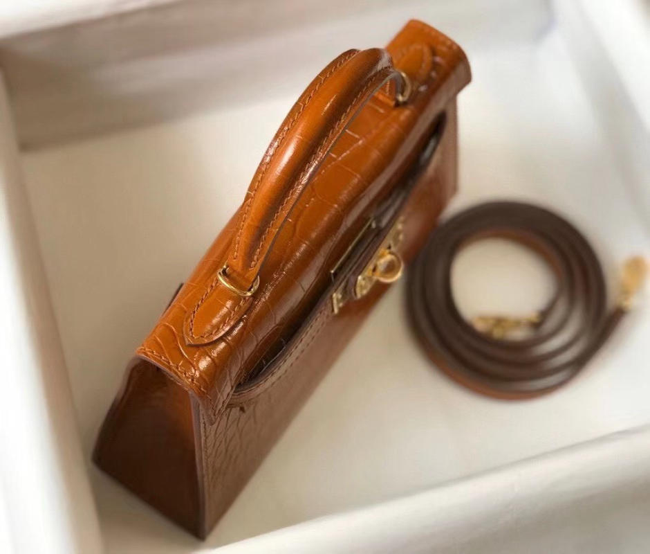 Túi xách nữ Hermes 𝑴𝒊𝒏𝒊 𝑲𝒆𝒍𝒍𝒚 𝑪𝒐𝒑𝒚 𝑪𝒓𝒐𝒄𝒐𝒅𝒊𝒍𝒆 may tay 50%