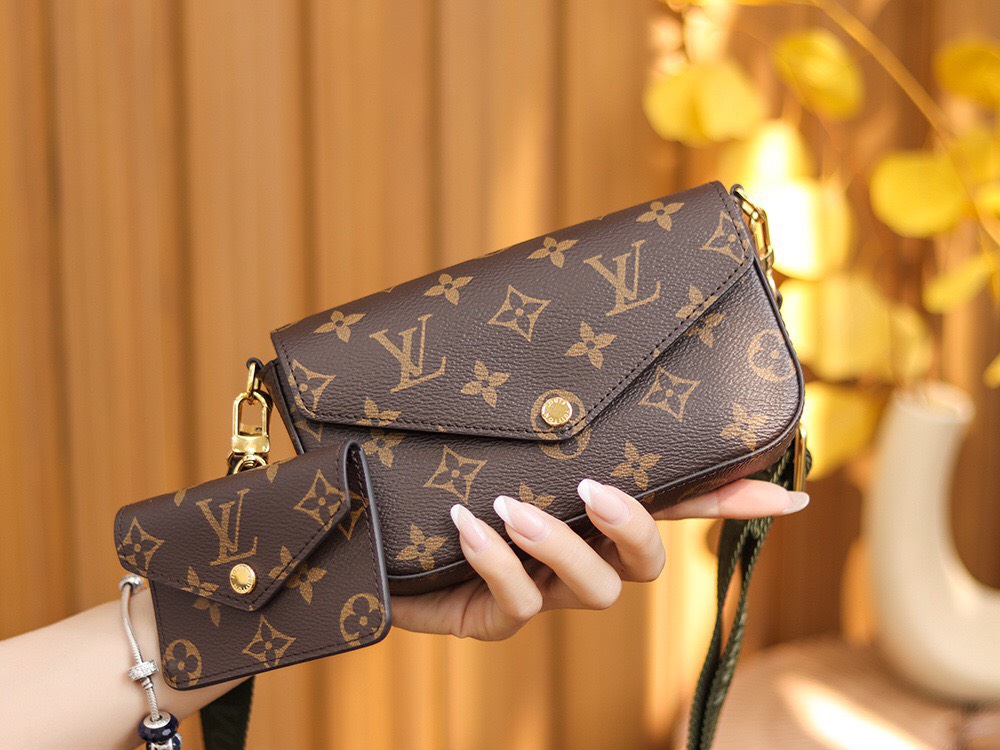 Túi xách nữ Louis Vuitton 𝙁𝙀𝙇𝙄𝘾𝙄𝙀 𝙎𝙏𝙍𝘼𝙋 siêu cấp 1:1