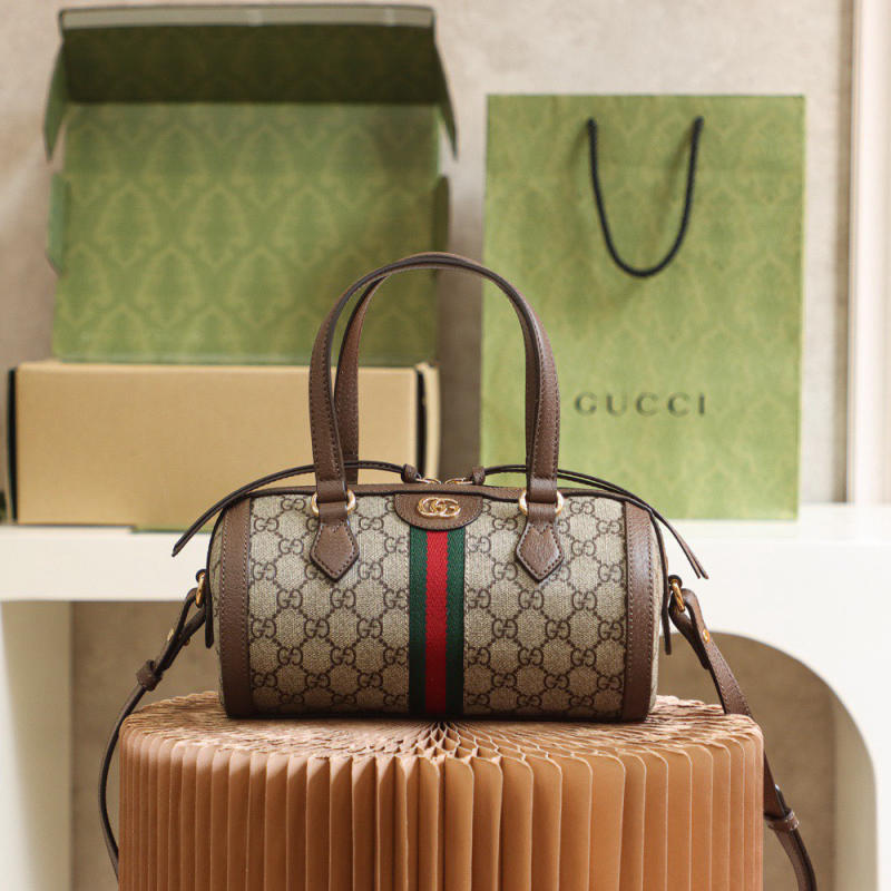 Túi xách nữ 𝙊𝙥𝙝𝙞𝙙𝙞𝙖 series Gucci Boston_Authentic