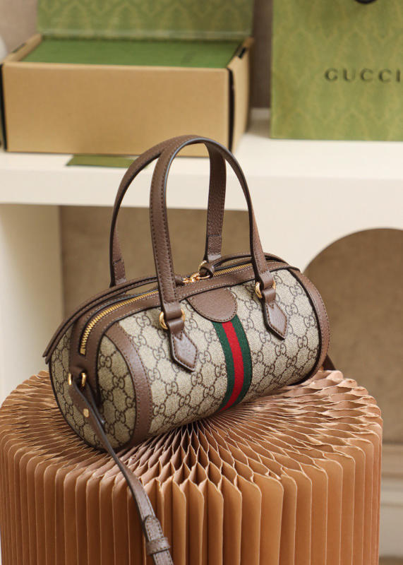 Túi xách nữ 𝙊𝙥𝙝𝙞𝙙𝙞𝙖 series Gucci Boston_Authentic