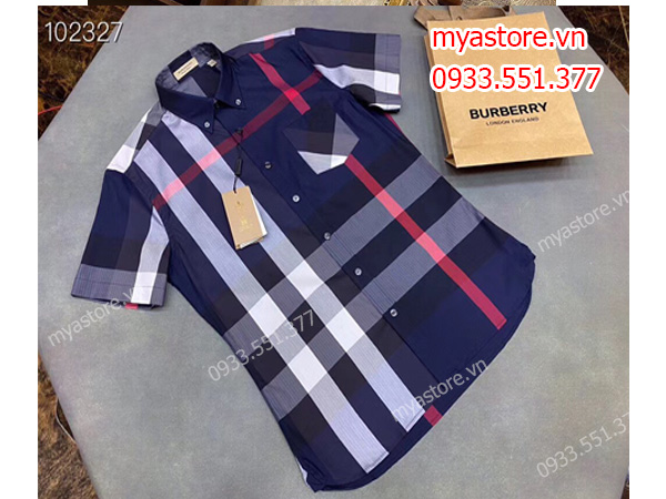 Áo Burberry nam cộc tay chính hãng mã 80173221 tại store Việt Nam