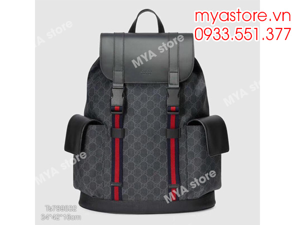 Balo nam Gucci Soft GG Supreme backpack Size 34x42x16cm siêu cấp