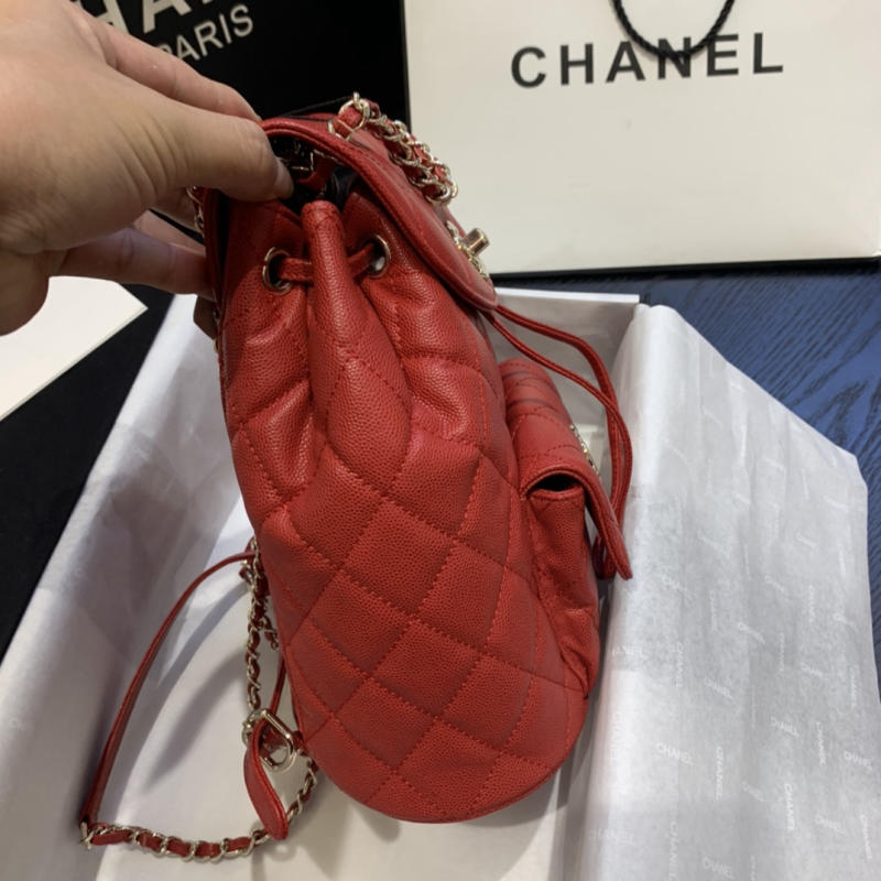 Balo nữ Chanel siêu cấp 1:1 màu đỏ