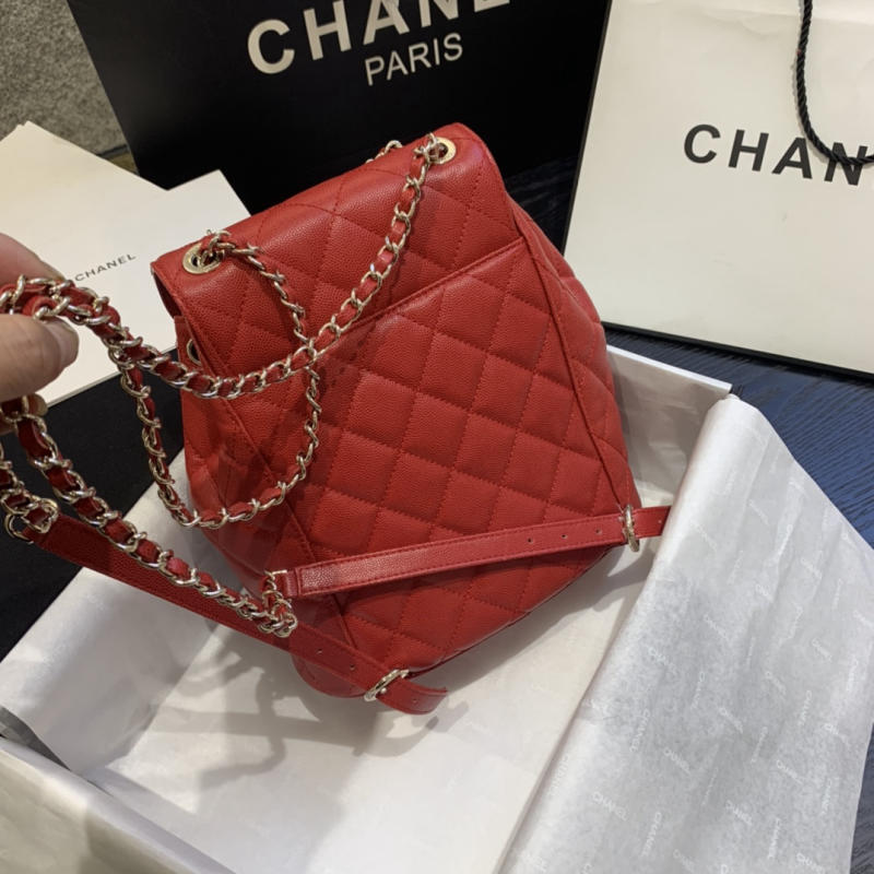 Balo nữ Chanel siêu cấp 1:1 màu đỏ