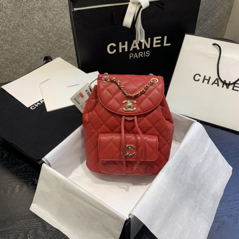 Balo nữ Chanel siêu cấp 1:1 màu đỏ