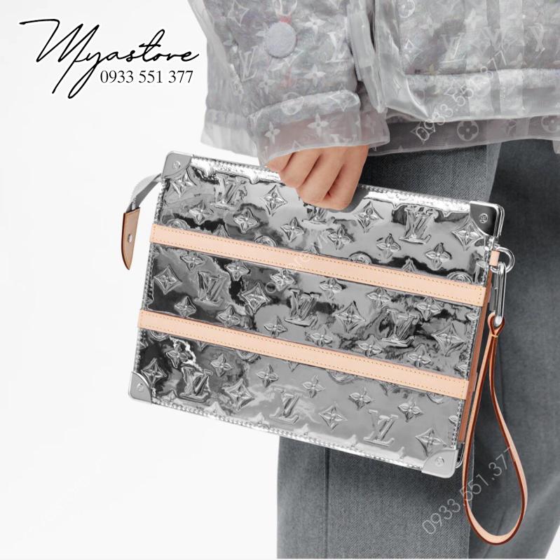 Bóp cầm tay LV Trunk Clutch siêu cấp