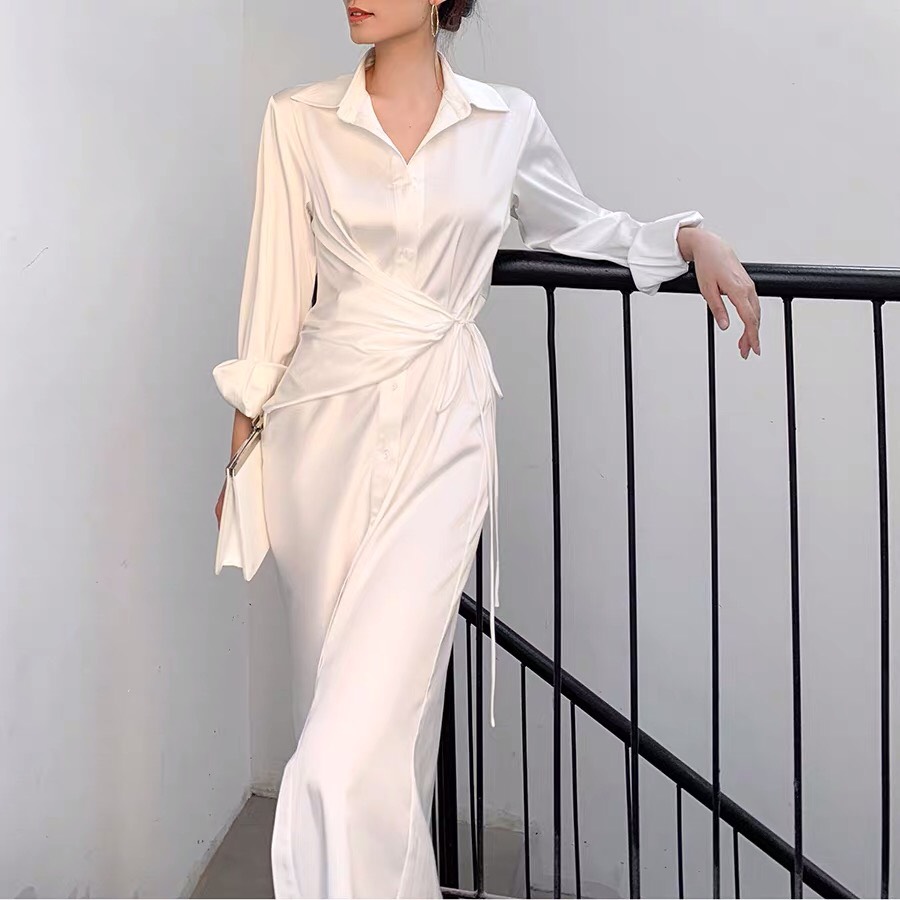 Váy Dài Hàn Quốc 🌸FREESHIP🌸 Giảm 10k nhập mã [ DAM NU ] 🌸 Váy trắng dài  Hàn Quốc hàng đẹp | Shopee Việt Nam