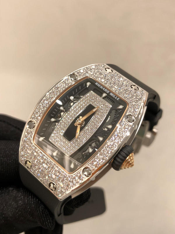 Đồng hồ Richard Mille Diamond đen mặt đên siêu cấp 1:1