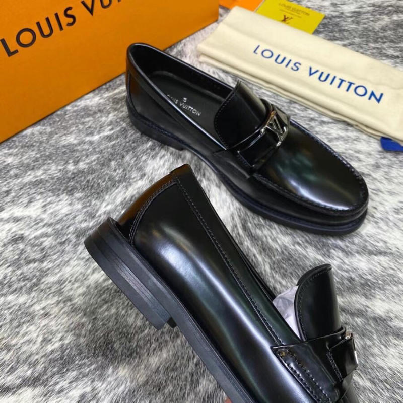 Giày nam công sở Louis Vuitton bóng siêu cấp 1:1 trả khách