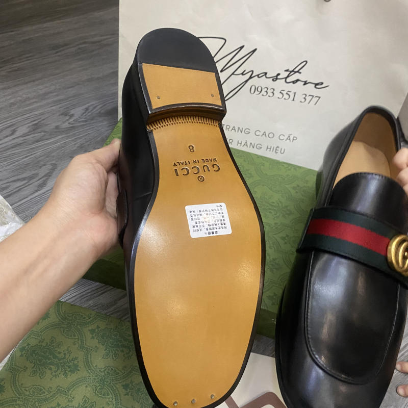 Giày nam Gucci Leather Loafer siêu cấp về trả khách