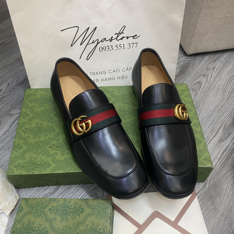 Giày nam Gucci Leather Loafer siêu cấp về trả khách