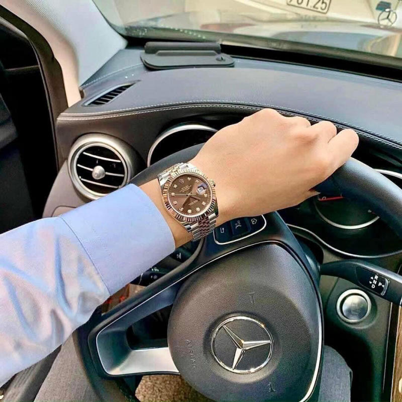 Rolex date just bọc vàng GM